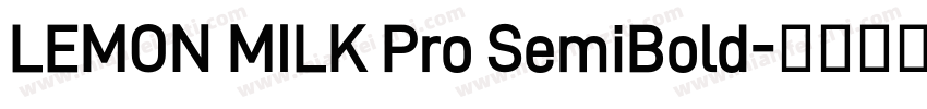 LEMON MILK Pro SemiBold字体转换